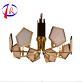 Modern Style Marble E14 Light Source Marble Commercial Copper Chandelier